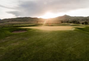 Hole 12 on the Rising Sun Golf Course at Mountain Sky Guest Ranch