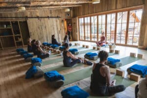 Yoga is one of many unqiue opportunities available at Mountain Sky Guest Ranch.